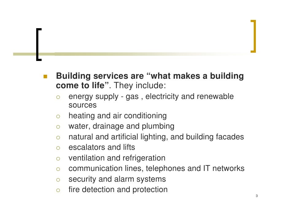 Introduction to Building Services